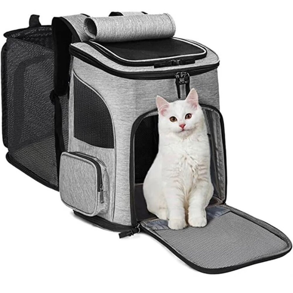 Pet Bag Large Capacity Breathable Portable Cat Backpack Foldable